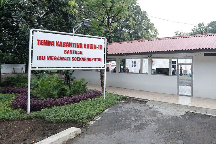 Tenda Karantina ODP Covid-19 Bantuan Megawati di Kota Semarang