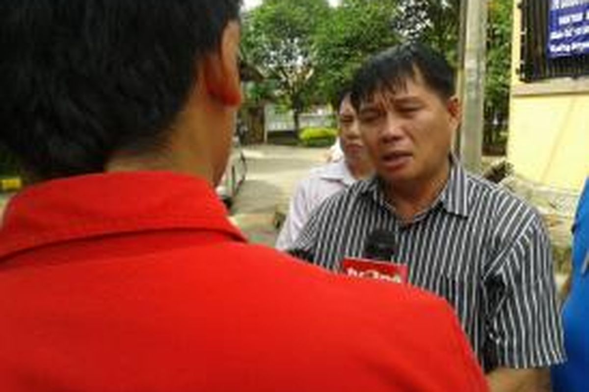 Samuel Watulingas, pemilik Panti Asuhan Samuel di Gading Serpong, Tangerang, Banteng, Kamis (6/3/2014).
