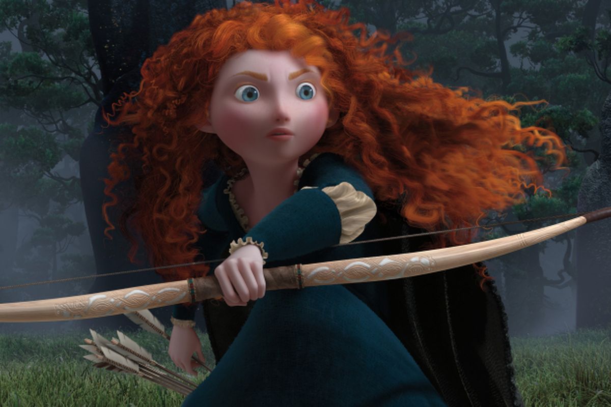 Sosok Merida dalam film Brave