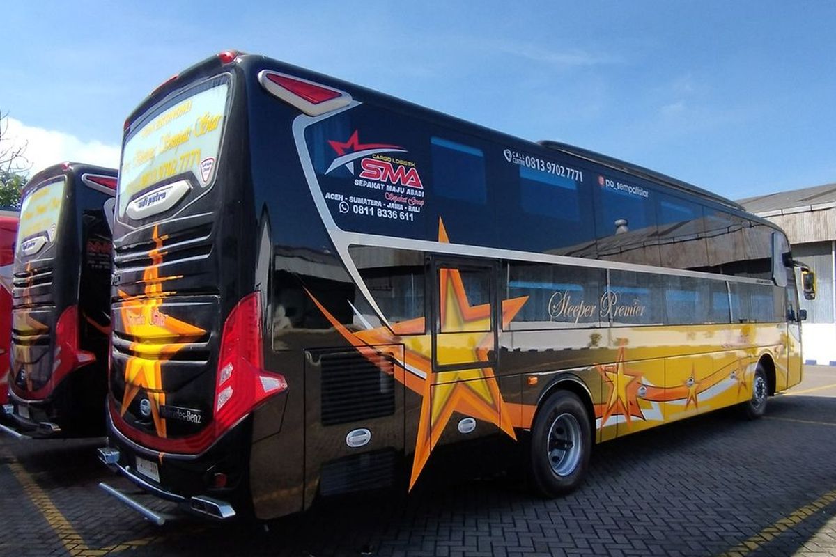 Bus PO Sempati Star kelas sleeper premier