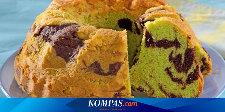 Resep Bolu Marmer Pandan, Cocok untuk Hantaran Natal