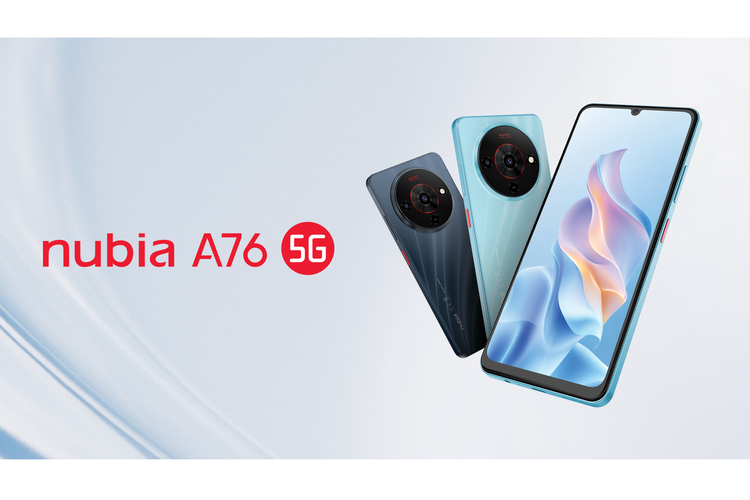 Harga Nubia A76 5G (8/128 GB) di Indonesia mulai Rp 2 juta.