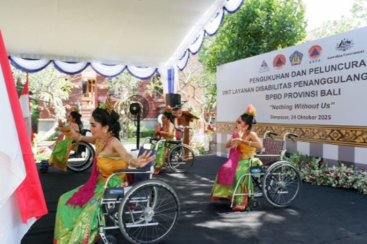 Australia dan Indonesia memperkuat penanganan bencana melalui unit pelayanan disabilitas.