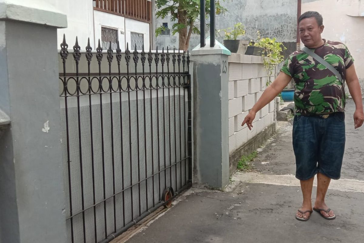 Lokasi ditemukannya bayi laki-laki oleh warga di Jalan Puntodewo Gang IX RT 12 RW 3, Kecamatan Blimbing, Kota Malang.