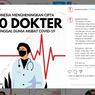 104 Dokter Meninggal akibat Covid-19, Perhimpunan Dokter Paru Berharap Tak Ada Lagi Korban