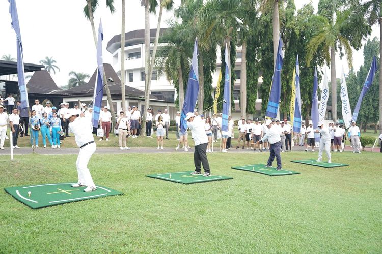 Turnamen golf piala bergilir Wali Kota Cilegon Cup 2023 digelar di The Royale Krakatau Golf & Country, Cilegon, Banten, Sabtu (18/11/2023). 