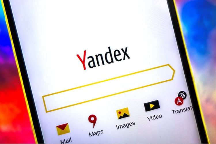 Ilustrasi mesinpencari internet, Yandex.