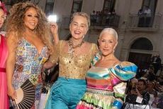 Mariah Carey, Sharon Stone, dan Hellen Miren Tampil Elegan di Fashion Show Dolce & Gabbana