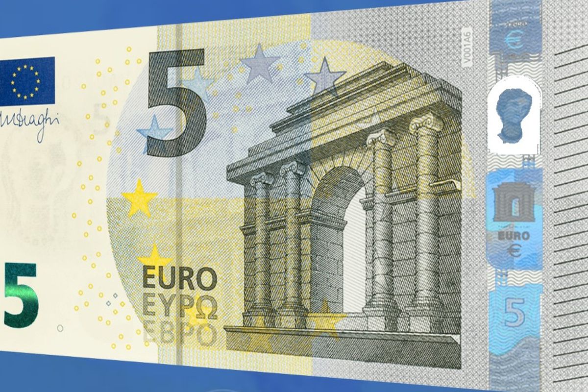 Ilustrasi euro sebagai mata uang Perancis sekarang.
