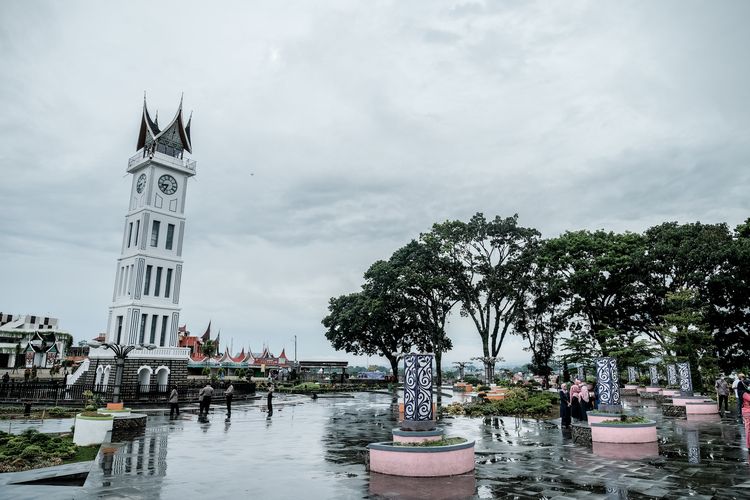 Jam Gadang, salah satu ikon Kota Bukittinggi, Sumatera Barat.