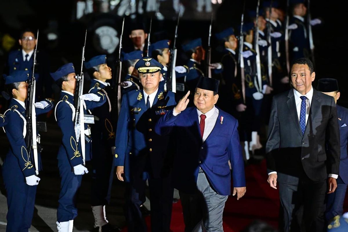 Prabowo Tiba di Peru untuk Hadiri KTT APEC