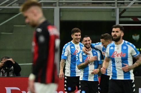 Hasil AC Milan Vs Napoli - Rebic Kartu Merah, Gattuso Ukir Sejarah