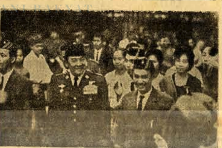 Presiden Soekarno dalam Kongres CGMI tahun 1965
