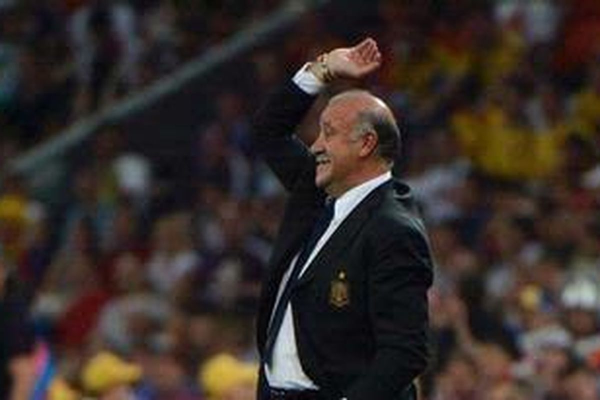 Pelatih Spanyol, Vicente Del Bosque.