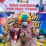 Badut Hibur Siswa SD agar Tak Takut Divaksinasi Covid-19 di Jakarta Barat