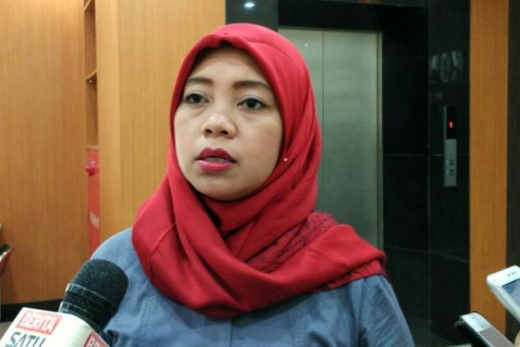 Komisioner KPU DKI Jakarta Dahliah Umar di Kantor KPU DKI, Jalan Salemba Raya, Jakarta Pusat, Selasa (3/1/2017).