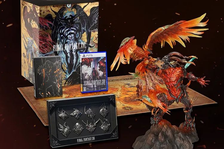 Ilustrasi Final Fantasy 16 Collector's Edition.