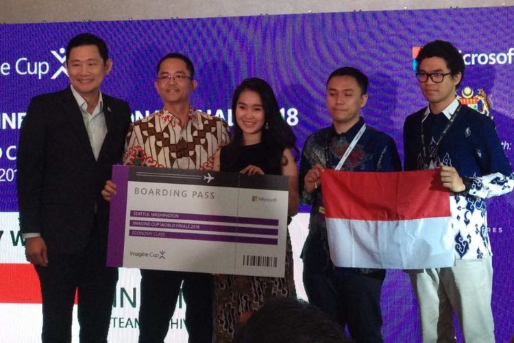 Tim mahasiswa University of Manchester asal Indonesia lolos Imagine Cup 2018 tingkat regional yang diselenggarakan di Malaysia, Kamis (5/4/2018).