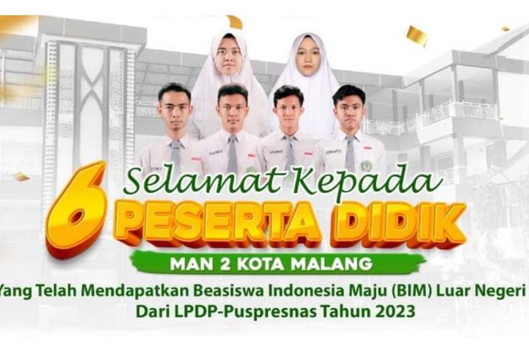 Siswa MAN 2 Kota Malang raih beasiswa LPDP di 9 kampus luar negeri