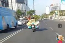 Viral, Video Aksi Heroik Penjual Sayur Kawal Ambulans di Semarang