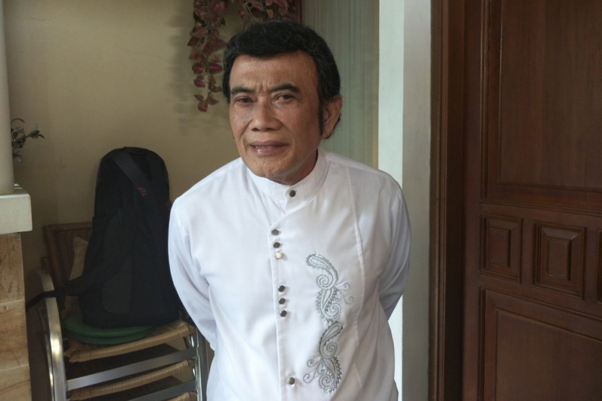 Ridho Rhoma saat ditemui di kediamannya di wilayah Pela Mampang, Jakarta Selatan, Kamis (28/12/2017).