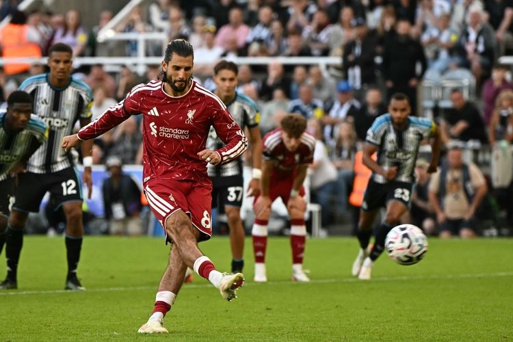 Hasil Newcastle United vs Liverpool. The Reds Selamatkan 1 Poin di Detik Akhir