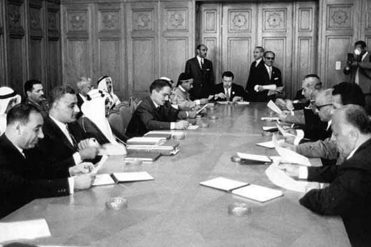 Pertemuan Liga Arab pada 1964 di Kairo, Mesir.