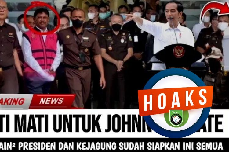 Hoaks, Kejagung siapkan peti mati untuk Johnny G Plate