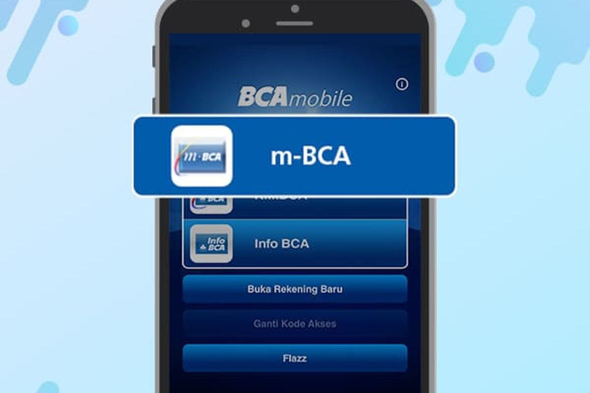 Ilusttasi aplikasi BCA mobile. 