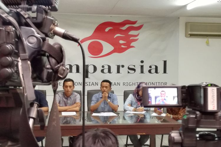 Konferensi pers Imparsial terkait wacana pemulangan WNI eks ISIS, Selasa (11/2/2020)