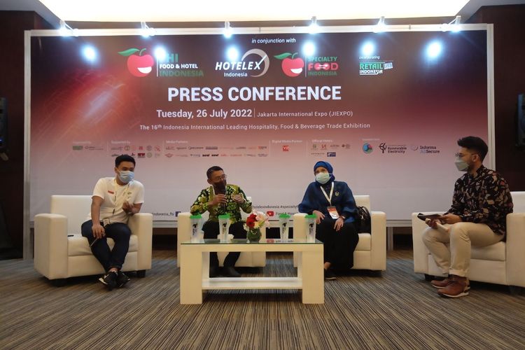 Press conference FHI 2022 di JI-Expo, Jakarta, Selasa (26/7/2022).