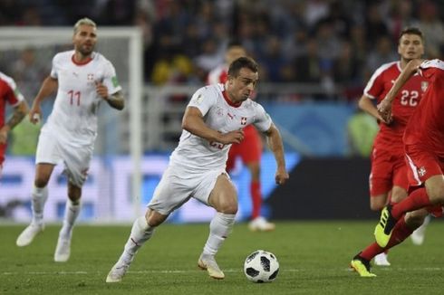 Hasil Piala Dunia, Swiss Menang atas Serbia berkat Tembakan Shaqiri
