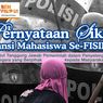 Aliansi Mahasiswa se-FISIP UI Sampaikan 10 Tuntutan bagi Polri, DPR dan TNI