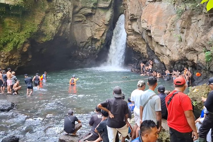  Wisatawan asal Sleman yang Tenggelam di Air Terjun Tembok Barak Buleleng Ditemukan Tewas