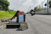 Besi Penutup Gorong-gorong di Sidoarjo Hilang Dicuri, Bikin Bahaya Pengendara
