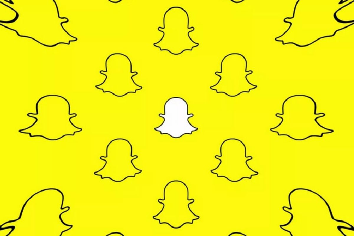 Ilustrasi aplikasi Snapchat