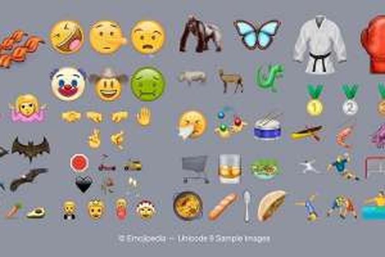 Emoji baru dalam Unicode 9.0