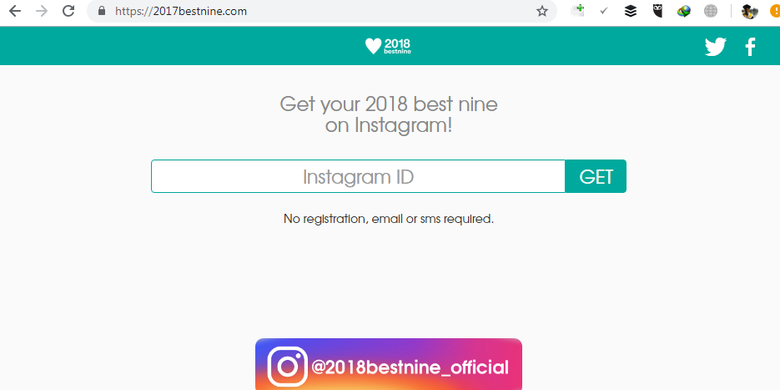 Ilustrasi Best Nine Instagram 2018