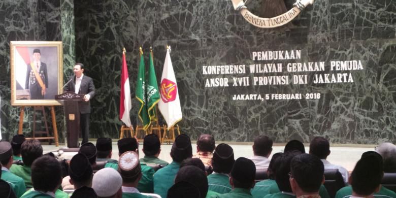 Saat Pembawa Acara Konferensi Gp Ansor Salah Sebut Nama Ahok Jadi Jokowi