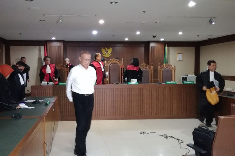 Direktur Utama PT Cahaya Prima Cemerlang (CPC) Freddy Lumban Tobing di Pengadilan Tipikor Jakarta, Kamis (8/8/2019)