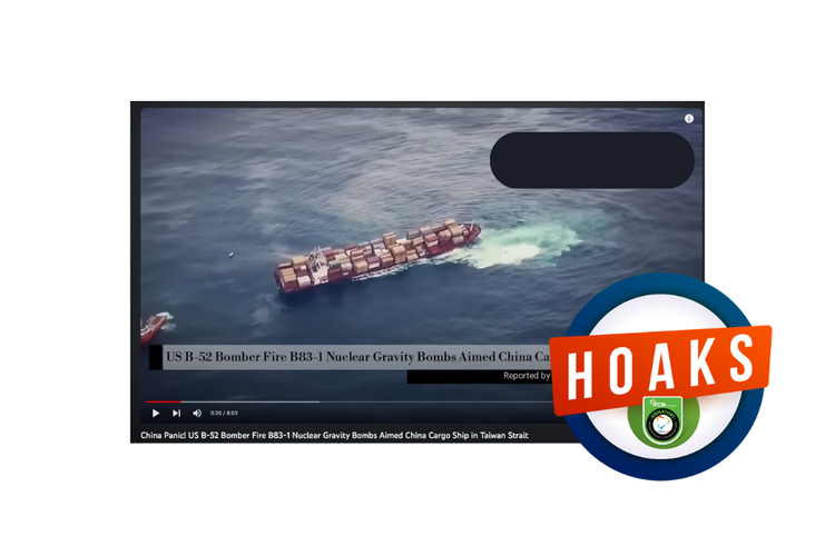 Hoaks, AS menyerang kapal kargo China di Selat Taiwan