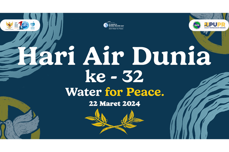 Poster peringatan Hari Air Dunia ke-32 oleh  Direktorat Jenderal (Ditjen) Sumber Daya Air (SDA) Kementerian Pekerjaan Umum dan Perumahan Rakyat (PUPR)