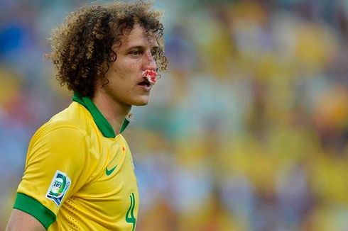 Kemenangan Brasil Dibayar Luiz dengan Hidung