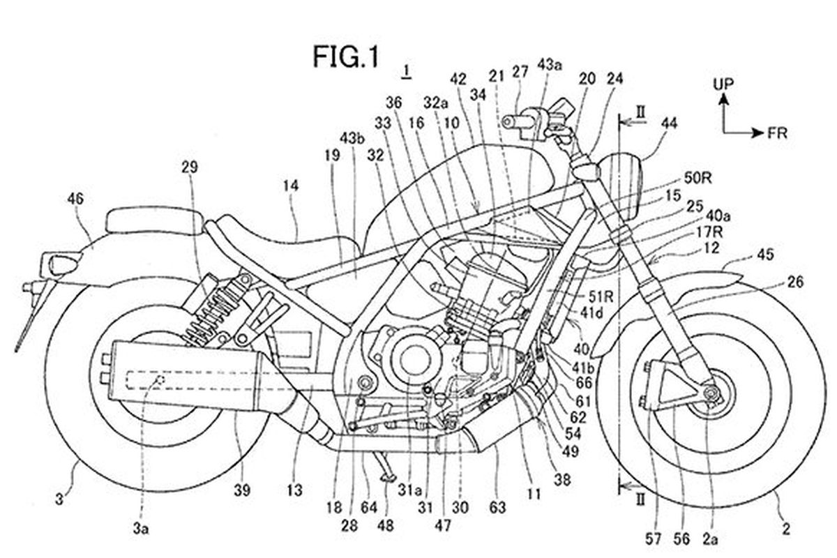 Gambar paten Honda Rebel 1100