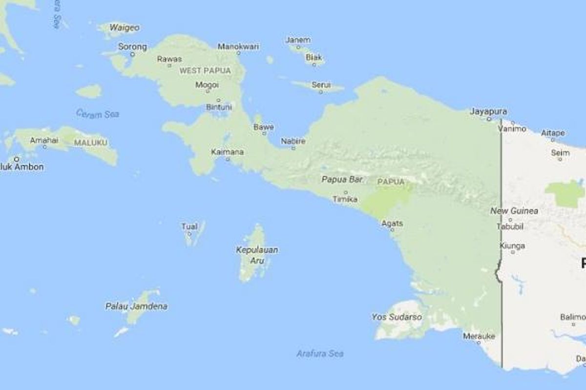 Peta Papua dan Papua Barat