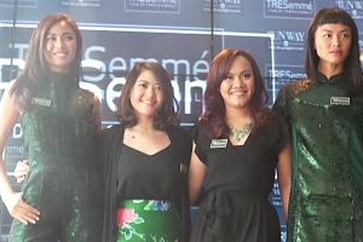 Konferensi pers Tresemme The Runway 2015 di Locanda Food Voyager, Rabu (12/8/2015).