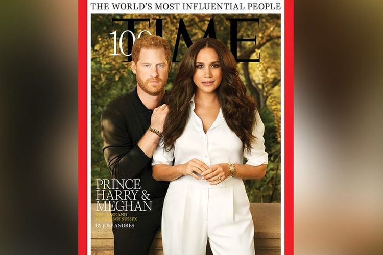Pangeran Harry dan Meghan Markle di sampul Majalah Time