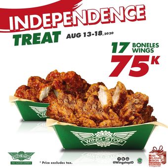 Promo kemerdekaan dari wingstop indonesia