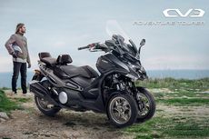 Kymco Luncurkan Skutik Roda Tiga CV3, Saingan Piaggio MP3