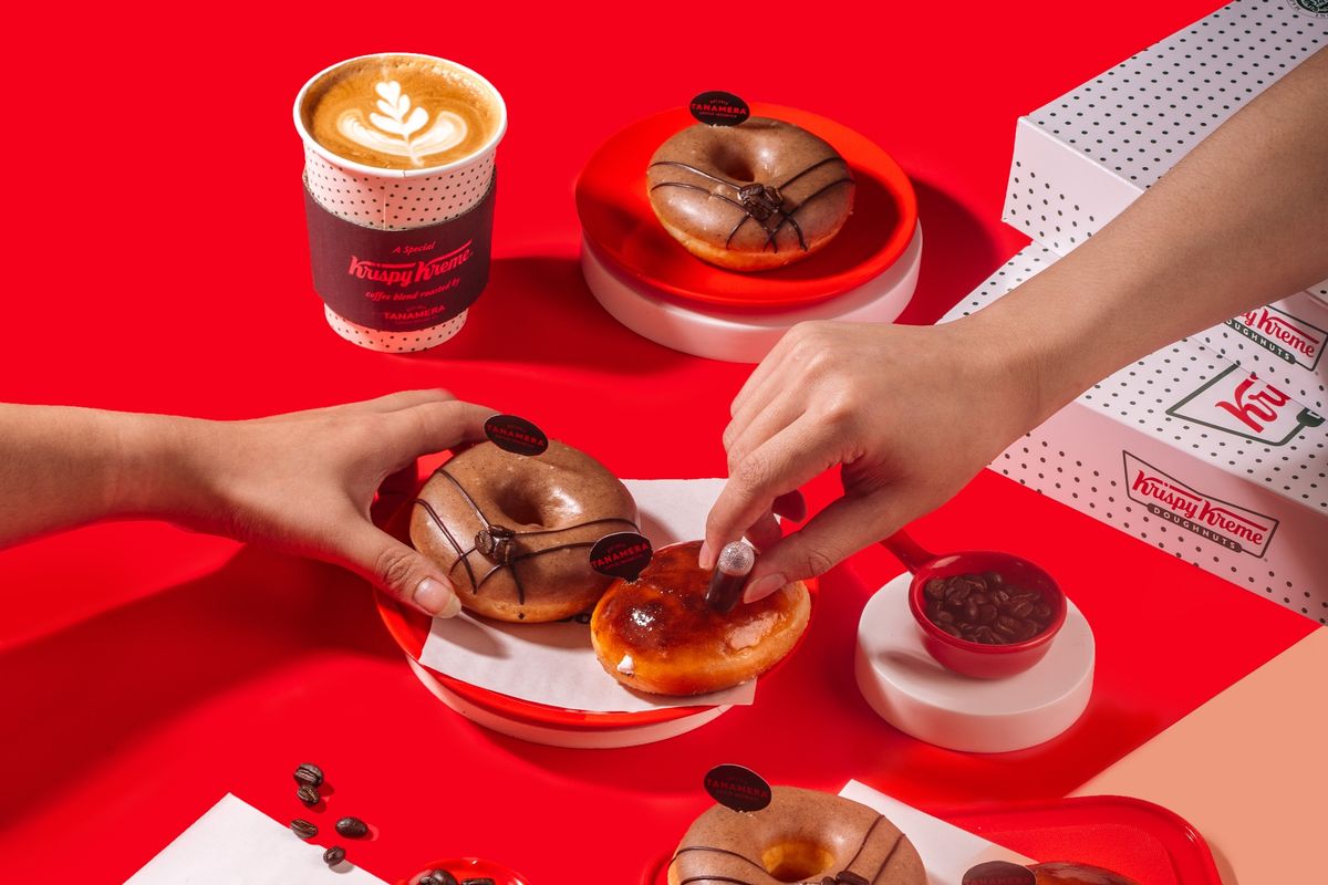Donat rasa kopi kolaborasi Krispy Kreme dengan Tanamera